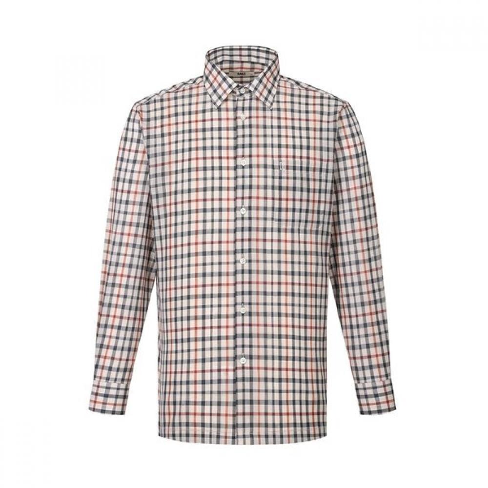 

DakS Men S houSe Check Regular Fit Long Sleeve Shirt dmS1Shcl141i1 beige/095