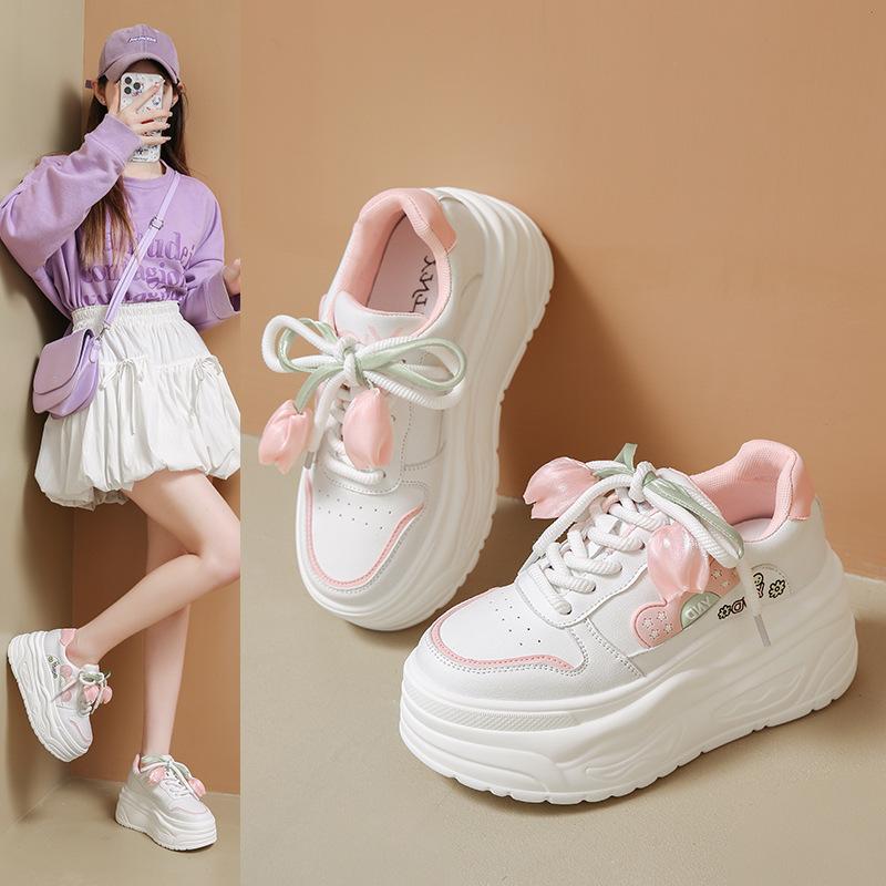 2025 Spring New Dad Shoes Board Shoes Women's Light and Versatile Student Casual Shoes Korean Version Ins Style Little White Shoes
