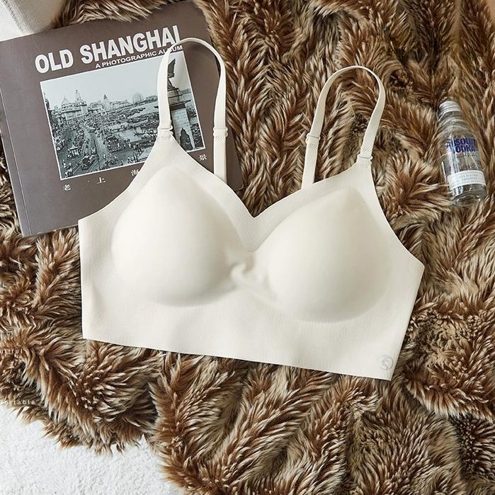 

U-образный бюстгальтер без спинки для женщин с собранным бюстгальтером и нагрудными подушечками, носится как жилет, цельный бесшовный бюстгальтер без спинки XL бежевый