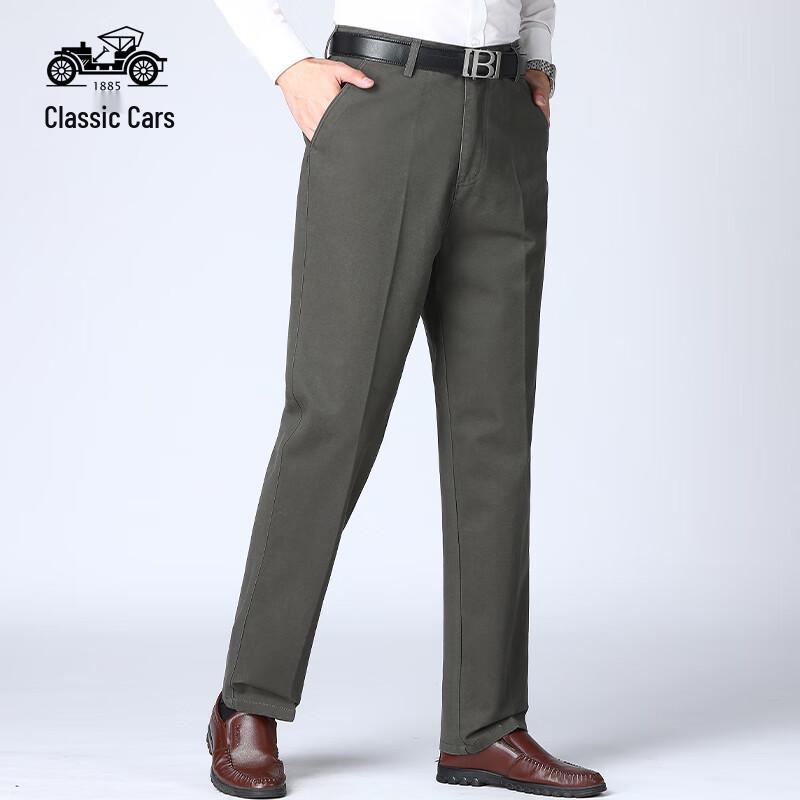 

Men s Autumn/Winter Cotton Blend Casual Trousers 29