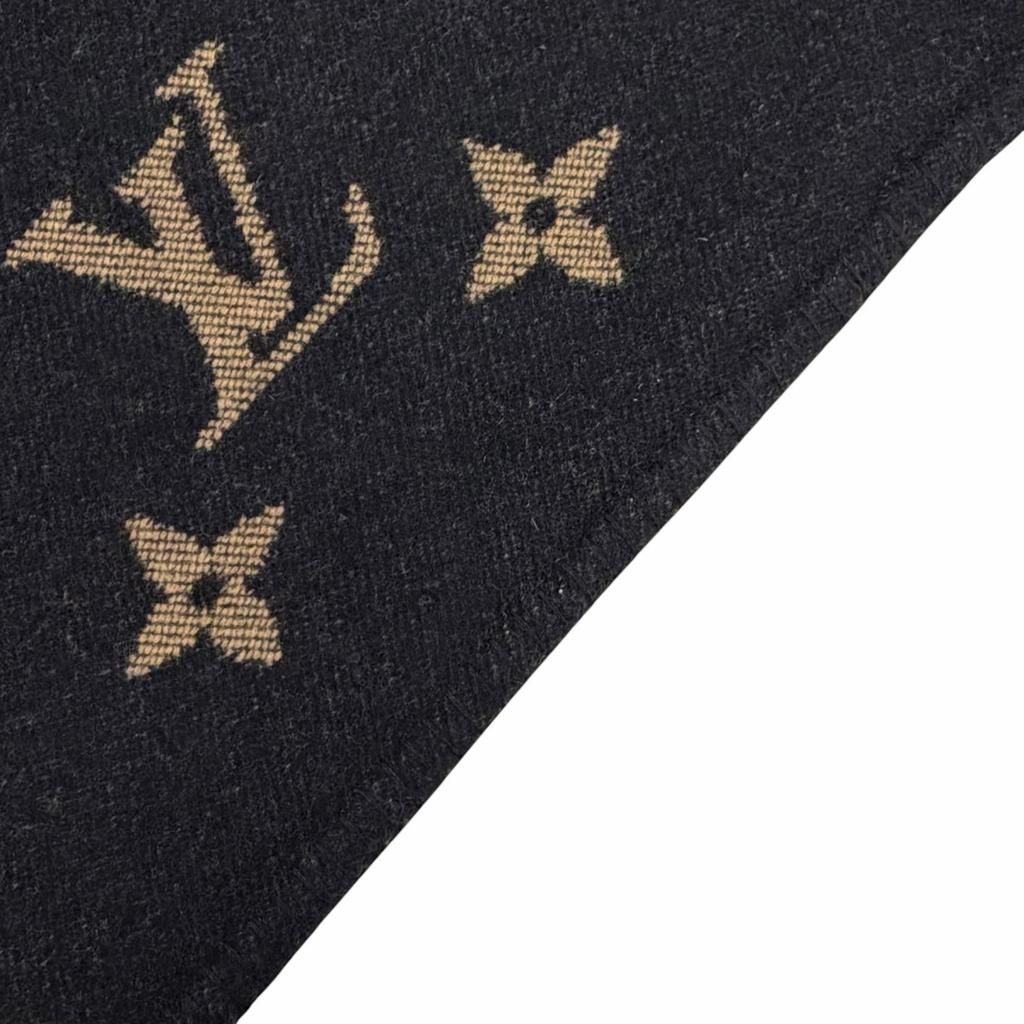 Great LOUIS VUITTON Other Fashion Goods Black Cashmere Women Used