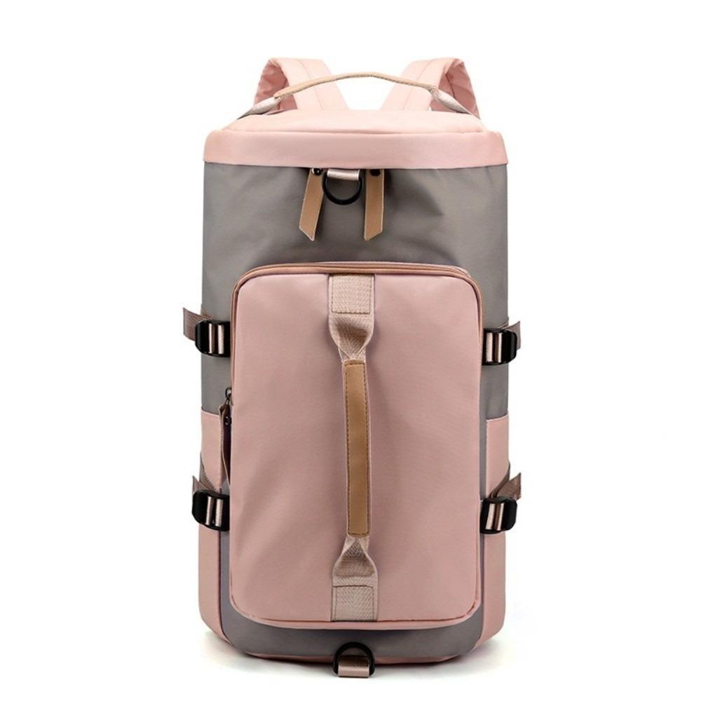 

Multifunctional Travel Luggage Bag Handheld Sports Fitness Bag Leisure Duffle Bag Yoga серый/розовый