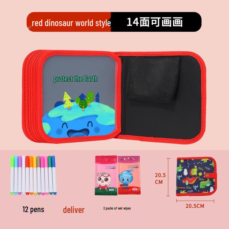 Portable Children's Drawing and Coloring Board - Reusable, Erasable, and Compact Toy for Kids