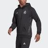 adidas Felpa con cappuccio sportiva da calcio Real Madrid Uomo Top Nera GR4276