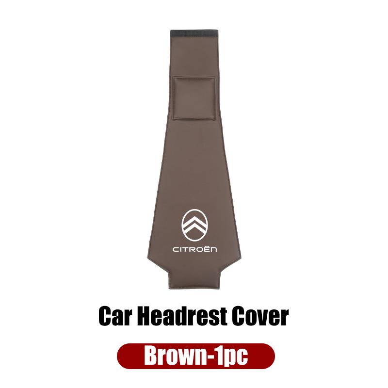 Leder Autositz Kopfstütze Schmutzabweisende Schutzhülle Für Citroen C4 C3 C5 C1 C2 Berlingo Celysee Cactus Picasso Aircross Saxo Grand
