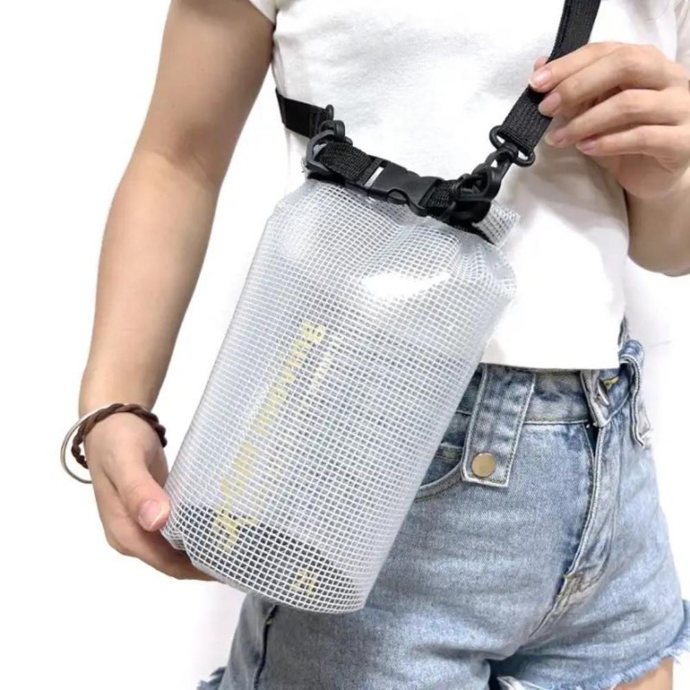 Outdoor 2L PVC Mesh Bag Drifting Waterproof Cross Body Bag  The Songkran Festival
