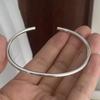 Xiaomi 100% Solid 925 Sterling Silver Metal Bracelet for Women Men Vintage Handmade Simple Narrow Bamboo Bracelets For Birthday Gift