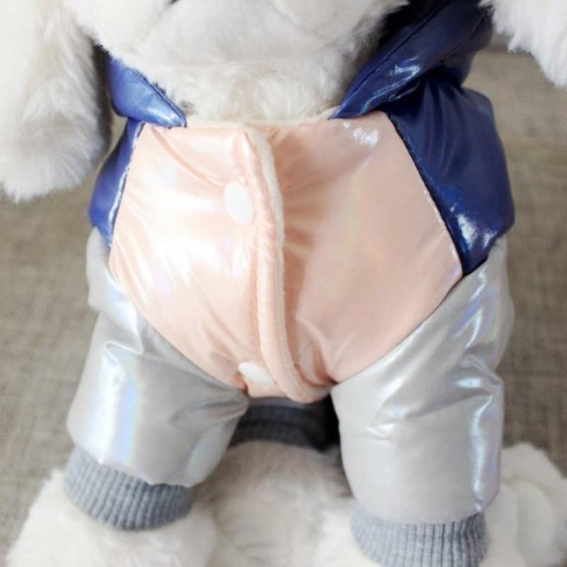 Winter Dog Clothes Dog Down Puffer Jacket Dog Jumpsuit Winter Coat Waterproof Dog Coat With Hood Hoodie Dog Clothes