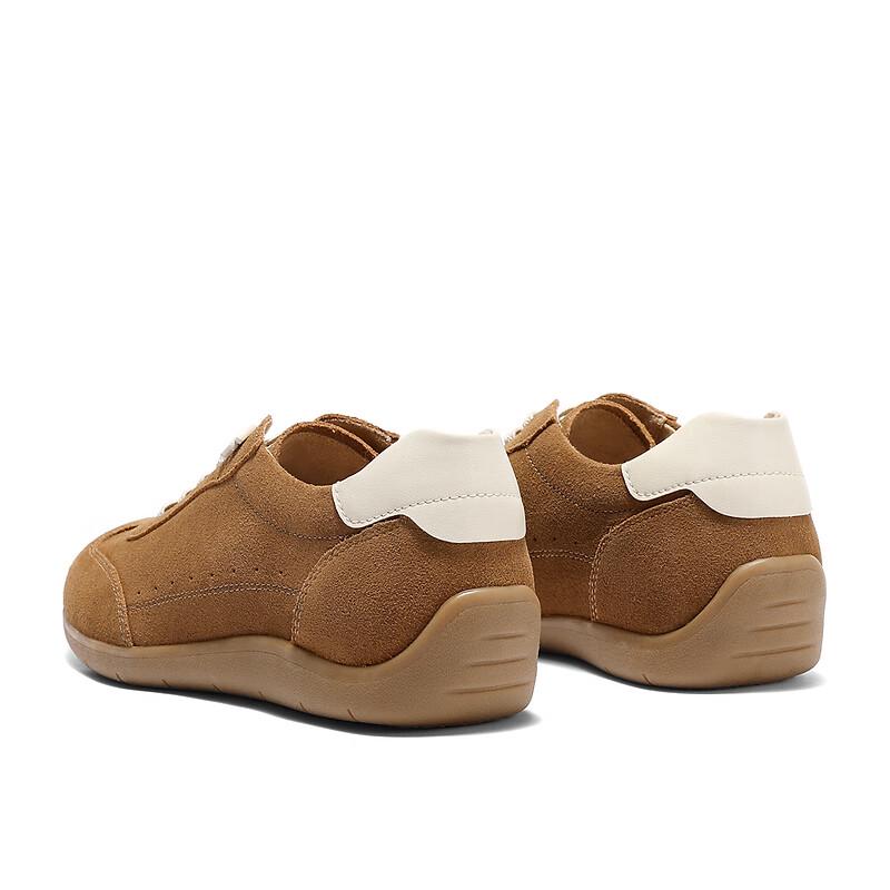 Damen Retro Cowhide Freizeit-Sneaker