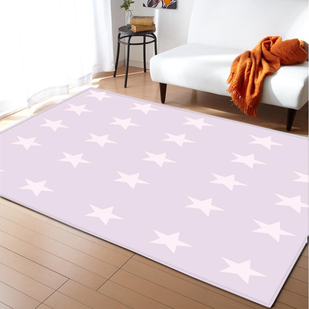 Cute Star Home Door Mat Water Absorbent Non-Slip Floor Mat Bathroom Non-Slip Mat Bedroom Carpet