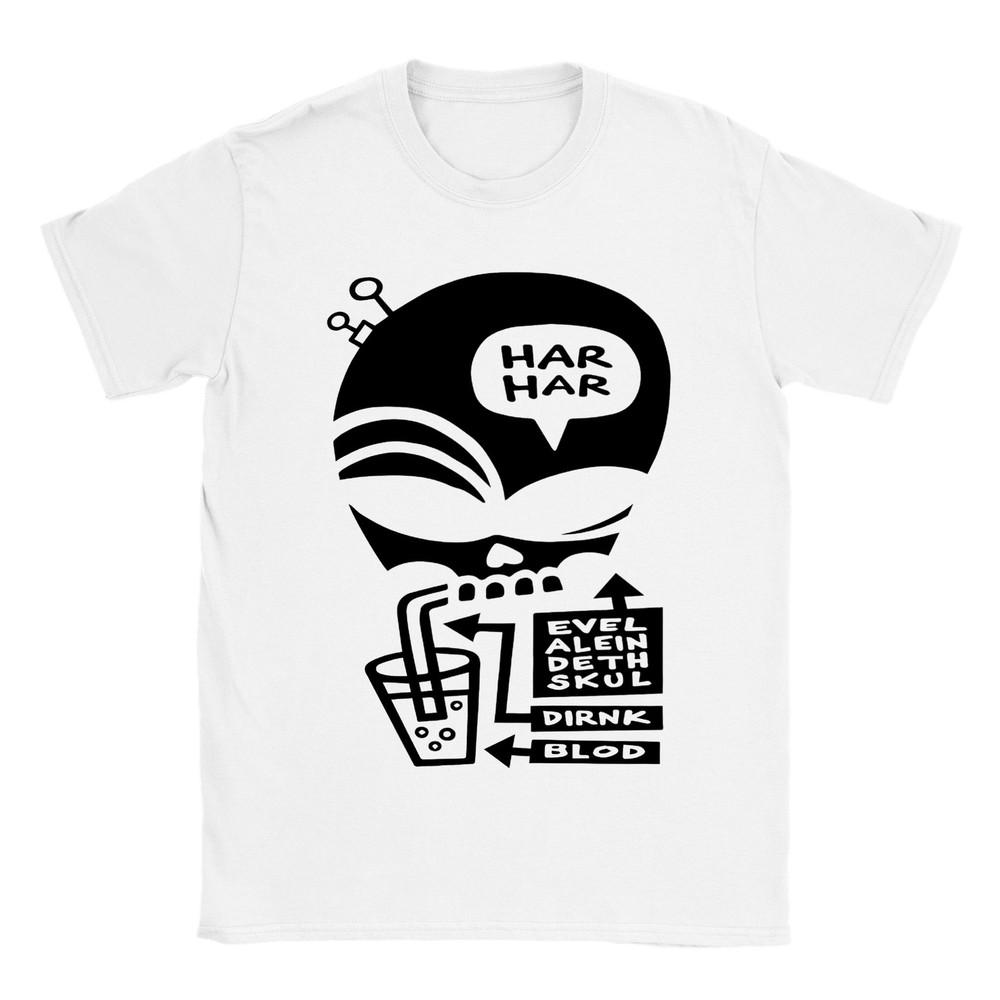 Evil Alien Death Skull - Classic Unisex Crewneck T-shirt Unisex T-Shirt XXL