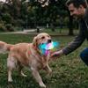 Bite Resistant Dog Glowing Candy Toy Luminous Interactive Dog Toys Squeaky Molar Candy  Small Dog