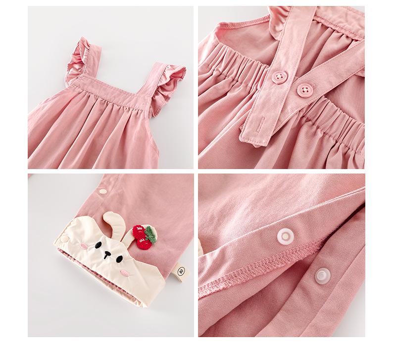 2025 Autumn Baby Denim Romper: Fashionable Korean-Style Rabbit Overalls