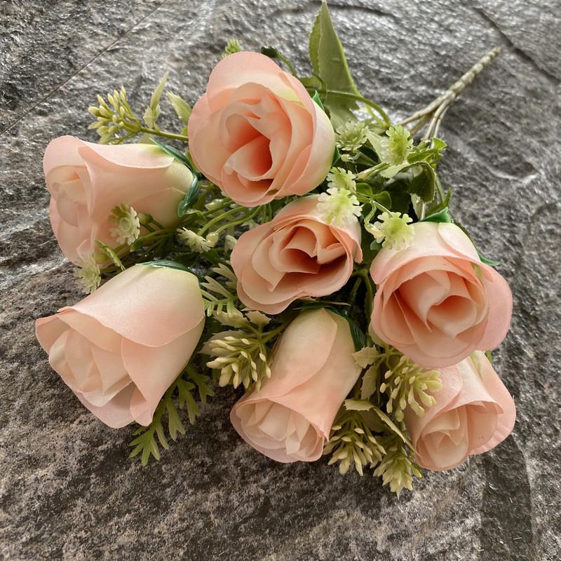 Silk Artificial Rose Flower Bouquet Photography Props Home Decoration Wedding