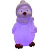 12.5 cm LED Illuminated Penguin with Color-Changing Light