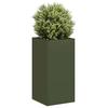Pot, Olive, 40X40X80 Cm, Cold Rolled Steel