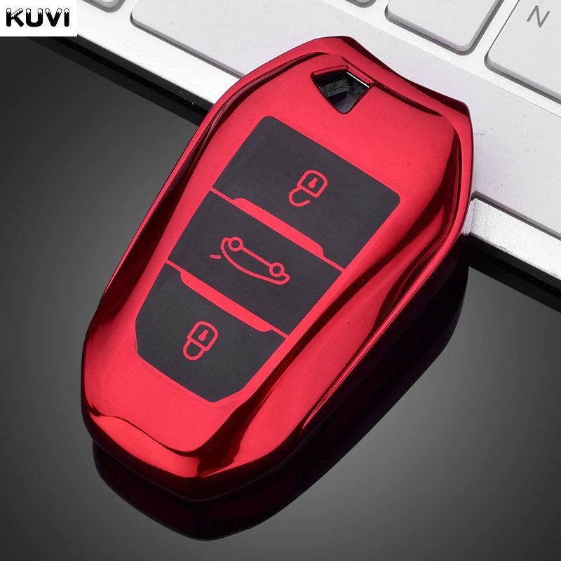 Tpu Car Remote Key Case Cover Shell For Peugeot 2008 3008 4008 5008 308 408 508 Citroen C1 C2 C4 C6 C3-Xr Picasso Grand Ds3 Ds5