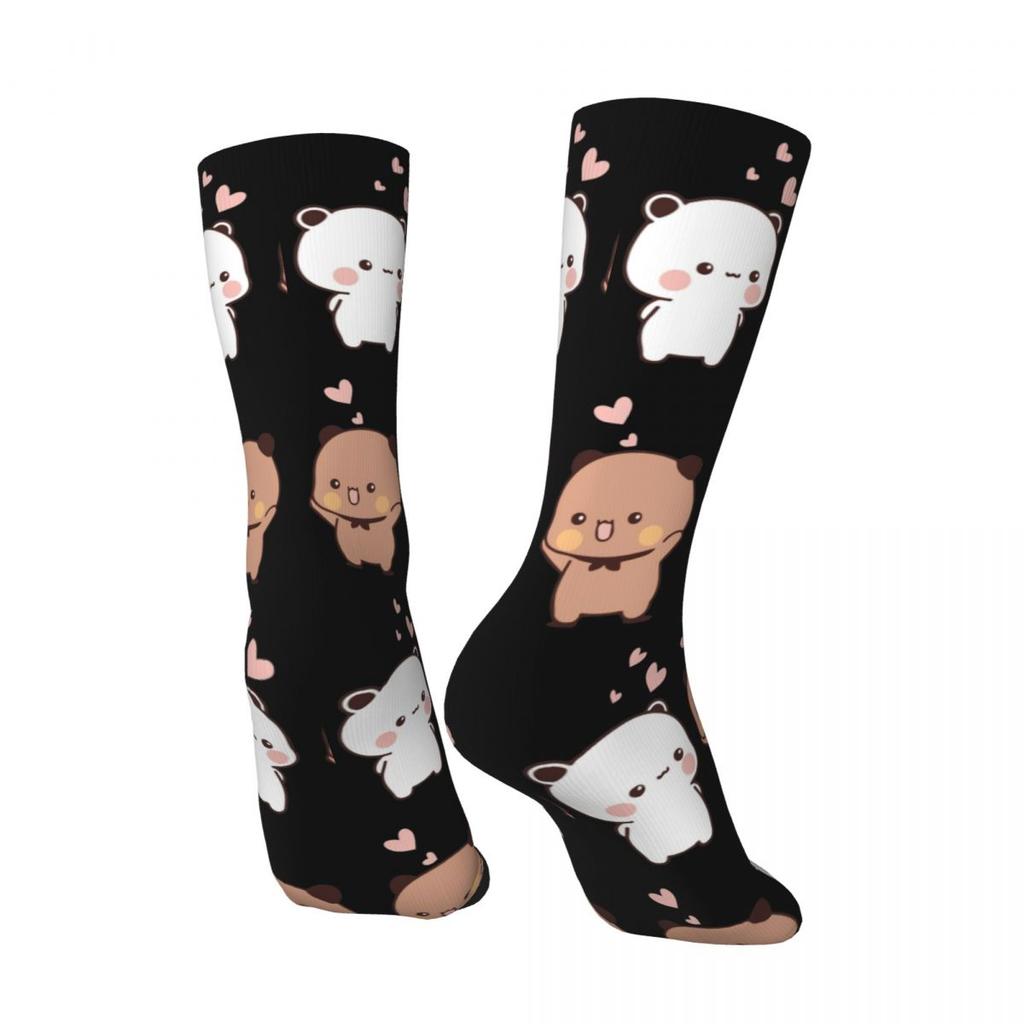 Bär & Panda Bubu Dudu Ballon-Socken Vintage Strümpfe Winter Anti-Rutsch Herrensocken Warm Weich Muster Laufsocken