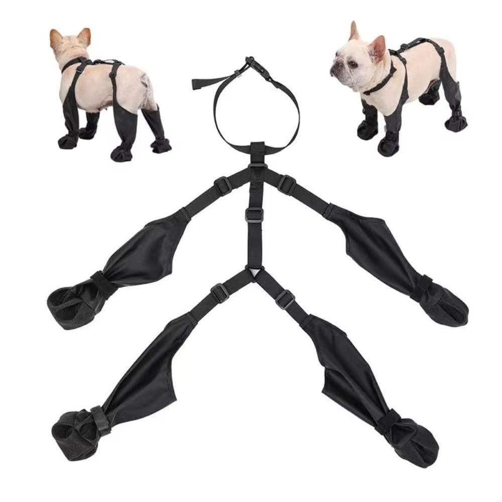 

Нескользящие ботинки для собак Регулируемая защита лап бульдога 2024 Обувь для собак Уличная S