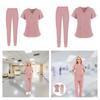 2Pcs Nursing Scrub Set Clothing Workwear Spa Uniforms