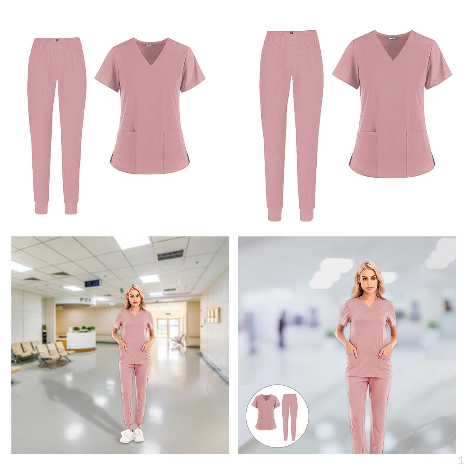 

2 шт. Комплект медсестры-скраба Одежда Рабочая одежда Спа-униформа