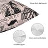 Custom Hocus Pocus Witches Pink Halloween Cushion Cover Velvet Modern Pillow Case