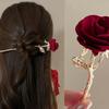 Ancient Hanfu Butterfly Hairpin New Chinese Style High-end National Style Cheongsam Bun Wooden Hairpin Tassel Step