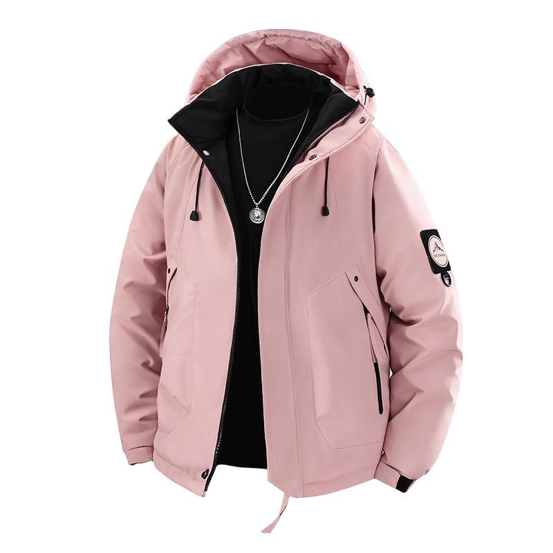 Men's Trendy Thickened Windproof Puffer Jacket – Warm Graphene Cotton Winter Coat