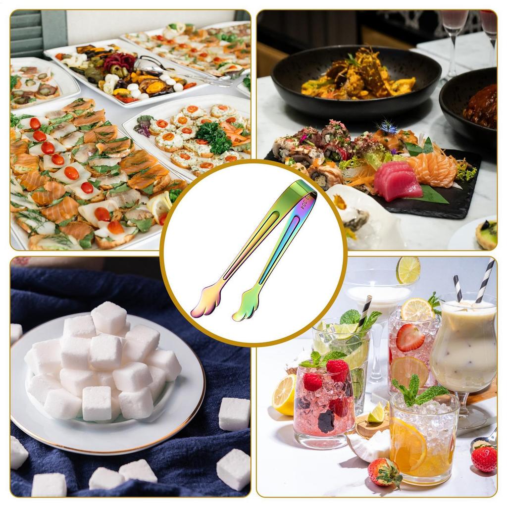 Candy Tongs Stainless Steel Small Thong Party Serving Serving Utensils For Sugar Cubes Jellies Marshmallows Shredded Cheese Soft