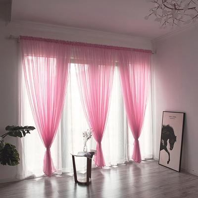 100x200cm 1PC Solid Color Sheer Curtain For Living Room Window String Curtains Bedroom Drape Panel Tulle Treatments