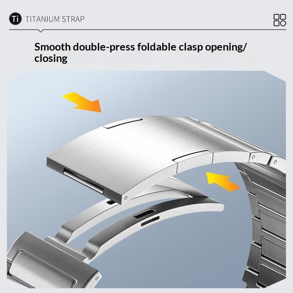 Повністю знімна металева ремінець 22 мм для Huawei Watch GT 6 Pro 46 мм/Oppo Watch X/X2/4 Pro Одноланковий титановий ремінець для годинника