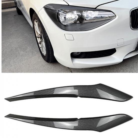 For BMW 1 Series F20 F21 2011-2014 Car Front Headlight Eyelid Eyebrow Lamp Trim