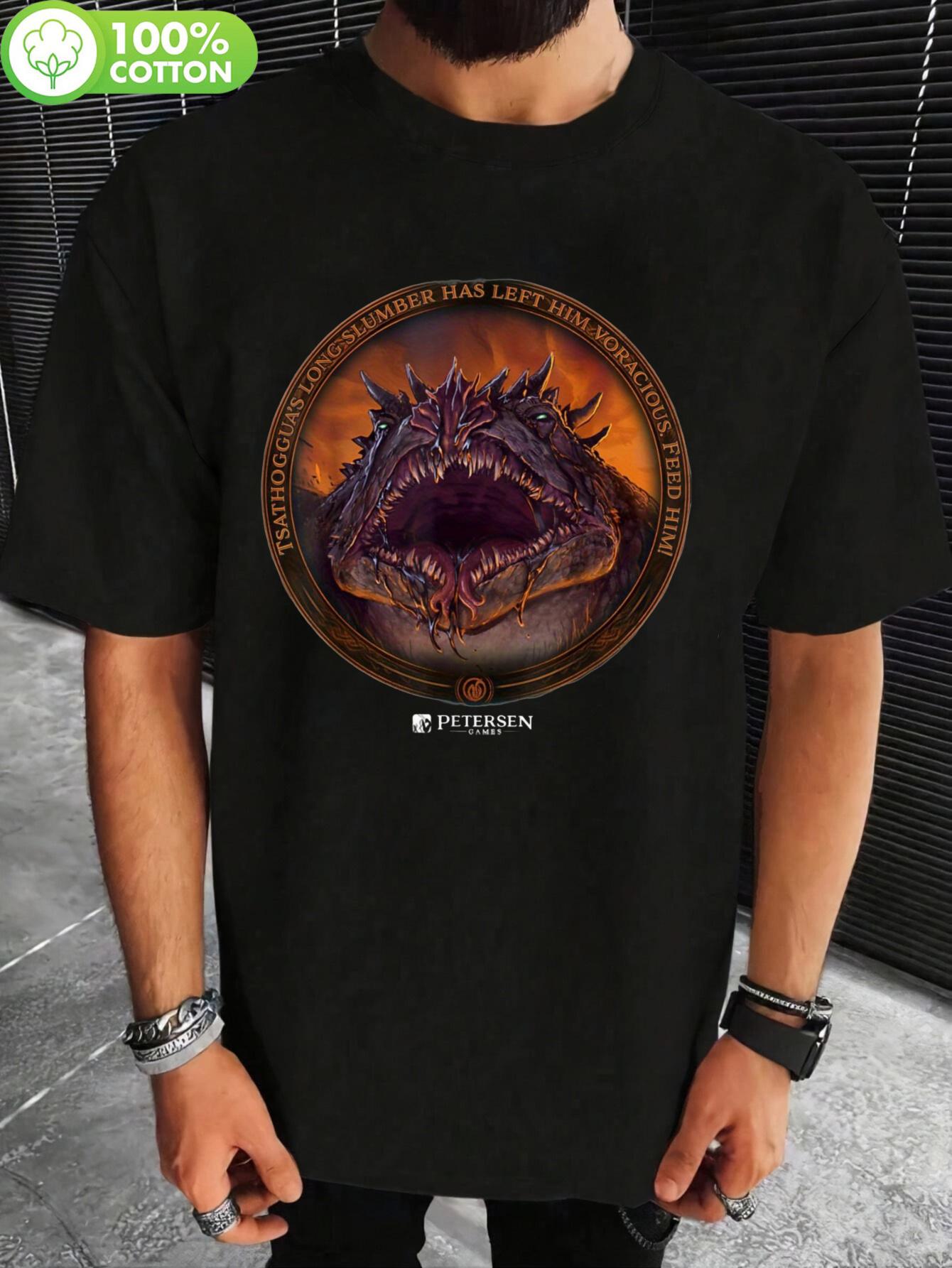 100% Cotton Peterrjon Tsathoggua Graphic Tshirt - Breathable XL