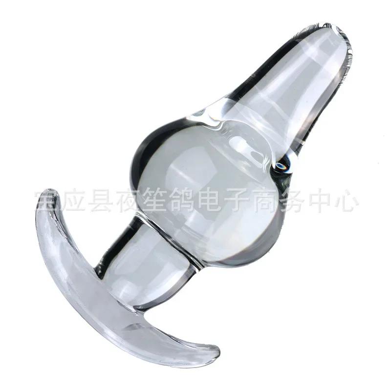 Anal Plug G Spot Stimulator Vaginal Plug Glass Dildo Butt Plugs Clear Crystal Dildos Adult Sex Toys For Woman Vagina Stimulate