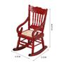 1:12 Dollhouse Pocket Wooden Rocking Chair Crafts