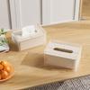 Cream Wind Tissue Box Living Room High-end Light Luxury Creative Paper Draw Box Tea Table Multifunctional Tissue Storage Box