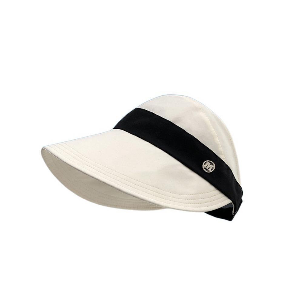 Foldable Summer Wide Brim Sunhat Korean Style UV Protection Visors Fisherman Ponytail Caps  Beach