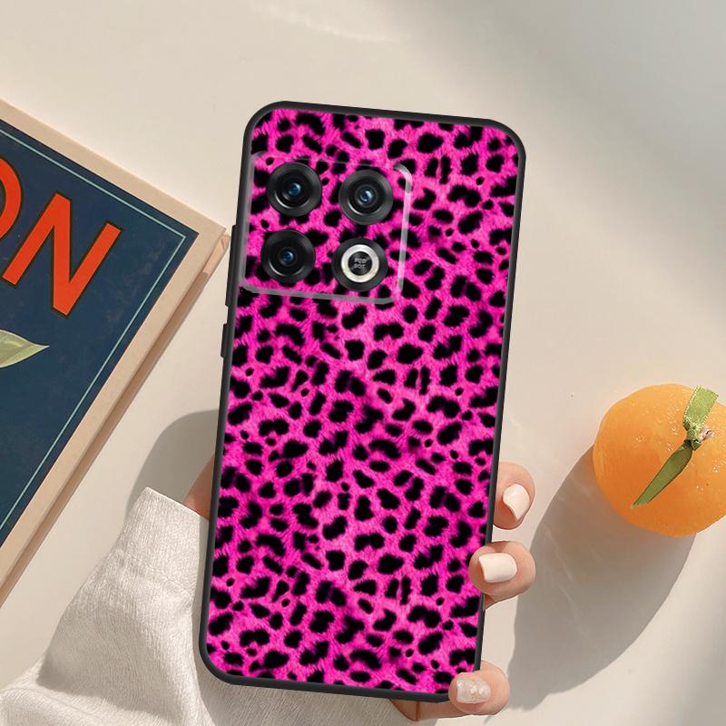 Coque Animale Colorée à Motif Léopard Pour OnePlus 12R 13R 13T 10R 15 13 12 11 10T 8T Nord CE 4 3 2 Lite N20 N30 Nord 5 Cover