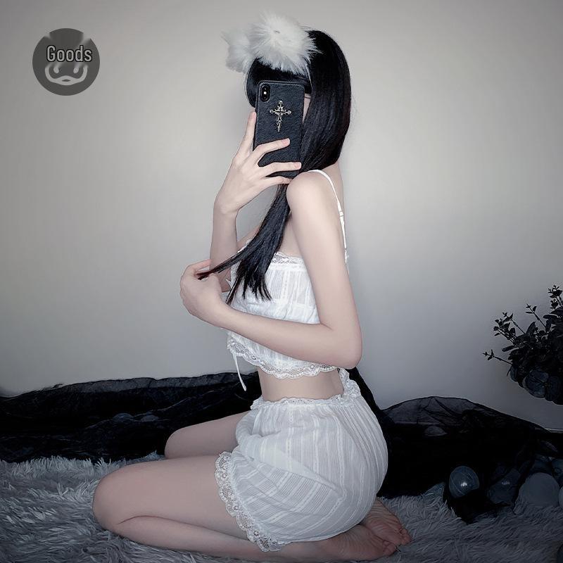 Aesthetic French Court Retro Lace Lingerie - Elegant Bedroom Sleepwear