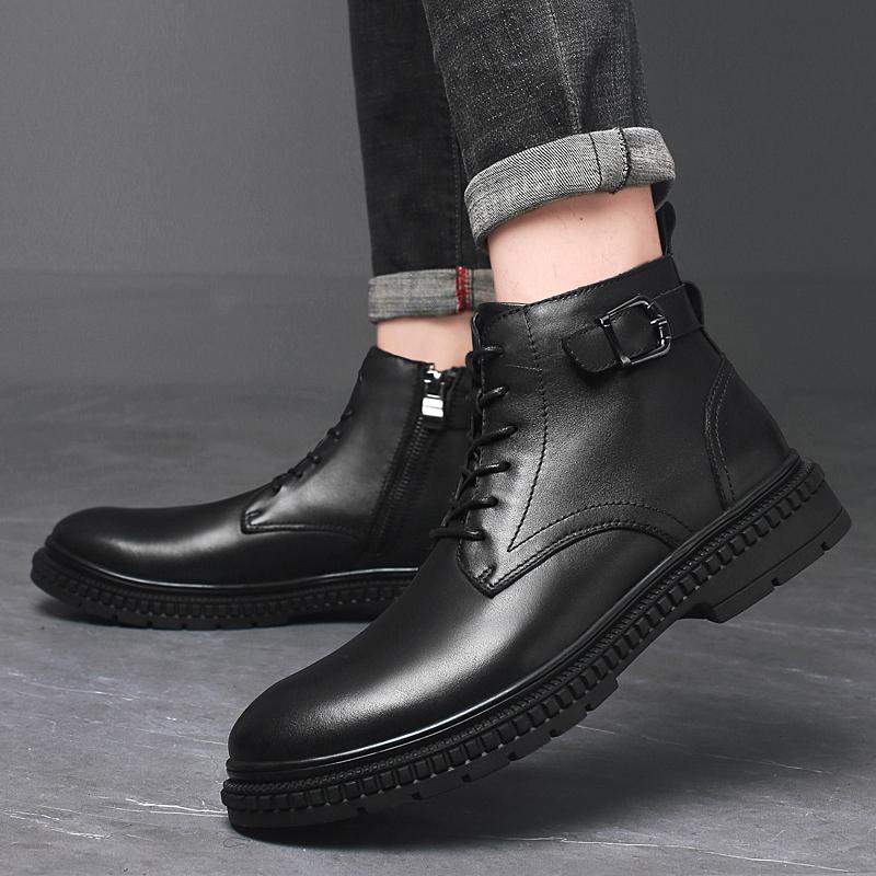 Jesień Zima Męskie Buty Dla Mężczyzny 2022 Najnowsza Moda Retro Biurowe Wygodne Trwała Podeszwa Męskie Buty Casual Markowe Sznurowane Męskie Buty