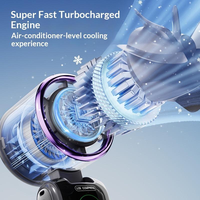 Semiconductor Cooling High Speed Handheld Fan Usb Mini Portable Charging Folding Violent Small Fan