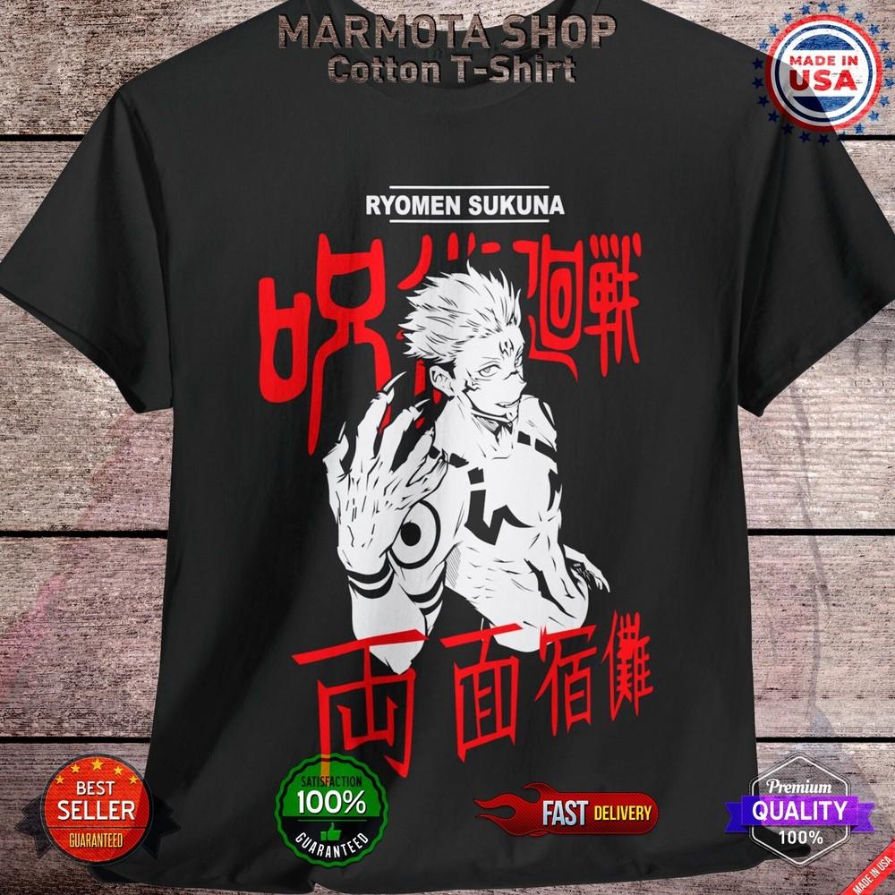 

Sukuna Ryomen Jujutsu Kaisen T-Shirt Gojo Satoru Anime Japanese Tee Shirt JJK L
