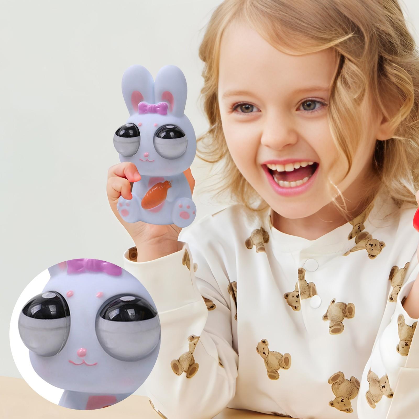 

Игрушка для снятия стресса «Кролик с пучеглазым взглядом» One Size белый