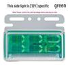LED Truck Side Marker Lights: High Brightness Ground Light 12V/24V for Trailers with Turn Signal and Tire Side Illumination.