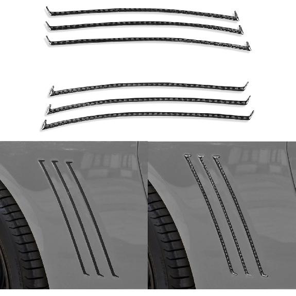 Real Soft Black Carbon Fiber Car Inner Door Handle Bowl Panel Door Bowl Collision Protector Cover Trim Sticker Compatible with Chevrolet Camaro