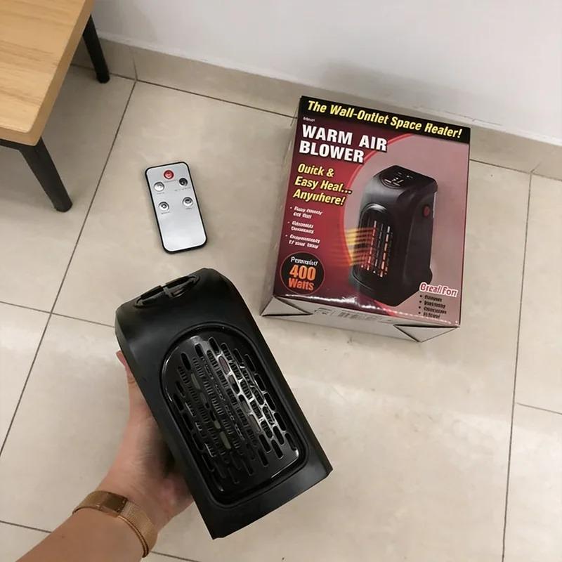 

Портативный электрический обогреватель для дома, мини-радиатор, вставляемый в розетку, обогреватель для комнаты, эффективный вентиляторный нагревательный прибор EU чёрный