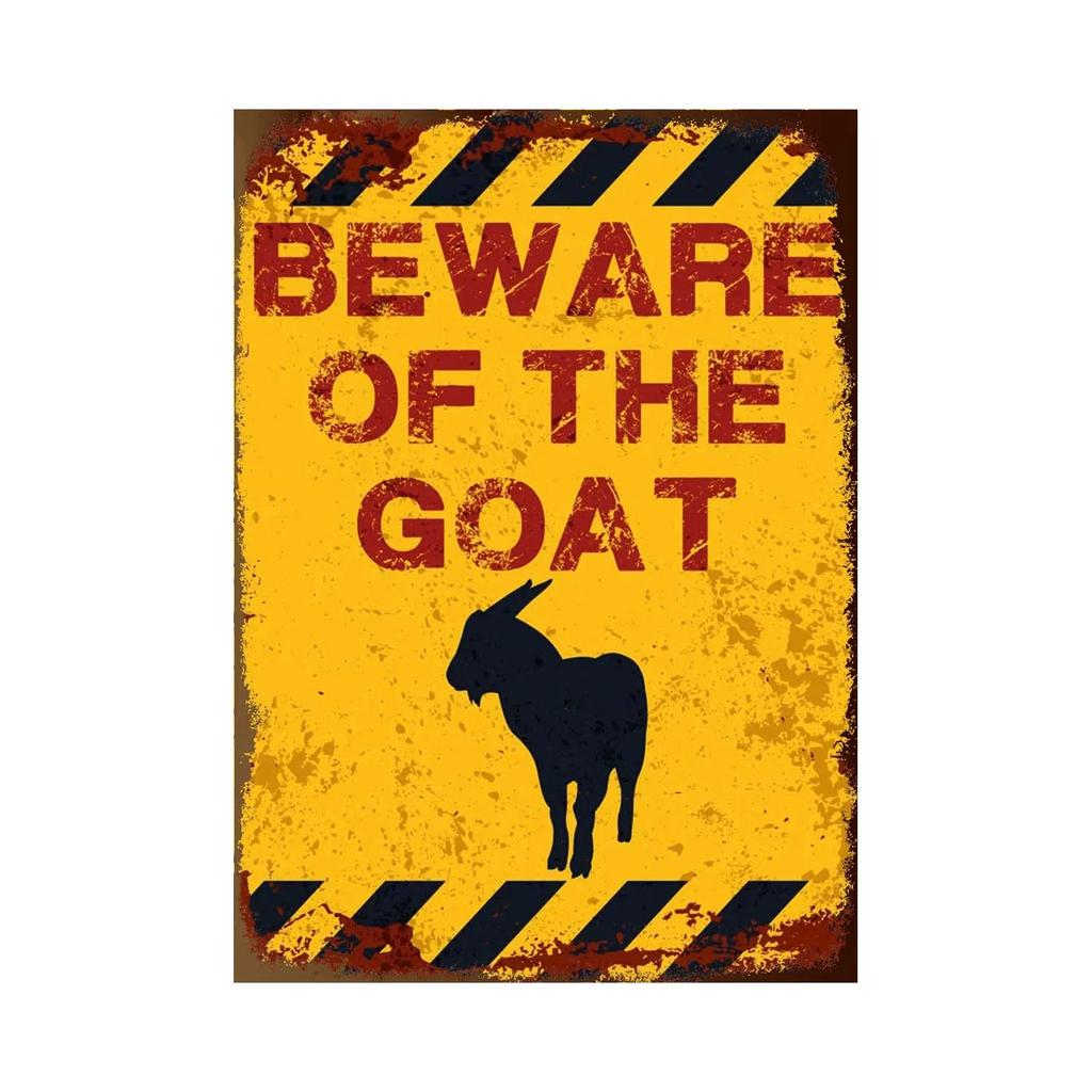 BEWARE OF Rabbit Retro Plaque Metal Tin Signs Garden Decoration Mouse Monkey Wall Stickers Kraken Plate Animal Warning Sign