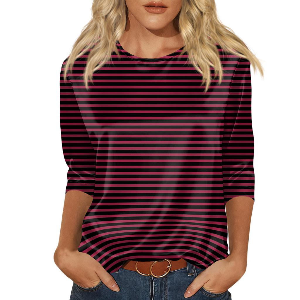 Blus För Kvinnor Festlig 3/4 Långärmad Skjortor Affärs Casual Outfit Toppar