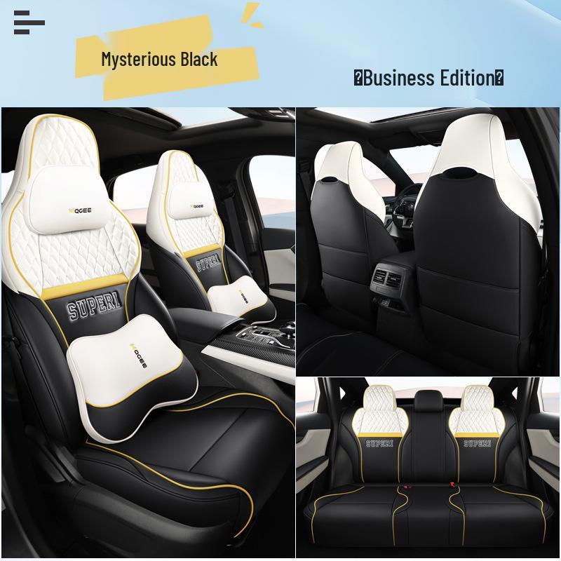 BYD Qin Plus EV/DMI Full Wrap Leather Seat Covers – All-Season, 5-Seat Set