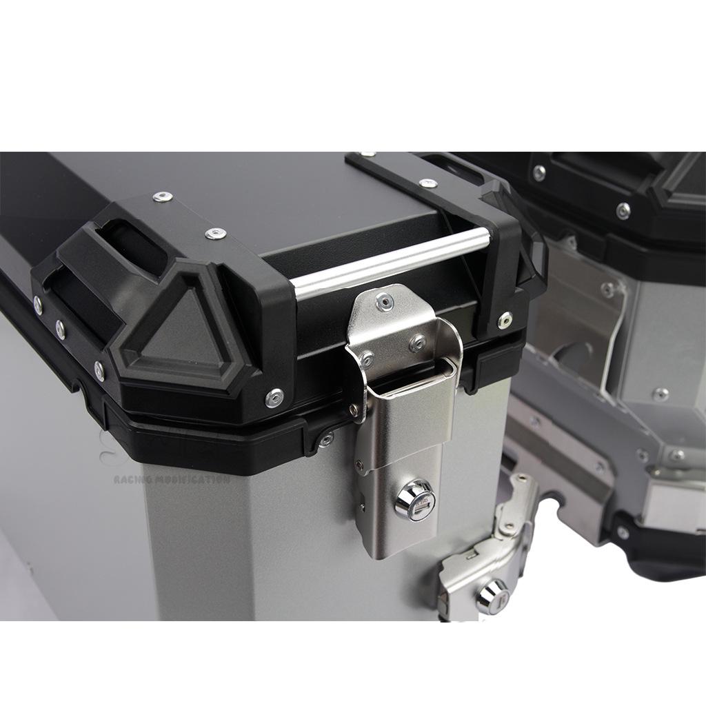 Universal Motorcycle Aluminum Side Boxes – Waterproof, Anti-Collision, Quick Release (18L/28L/35L)